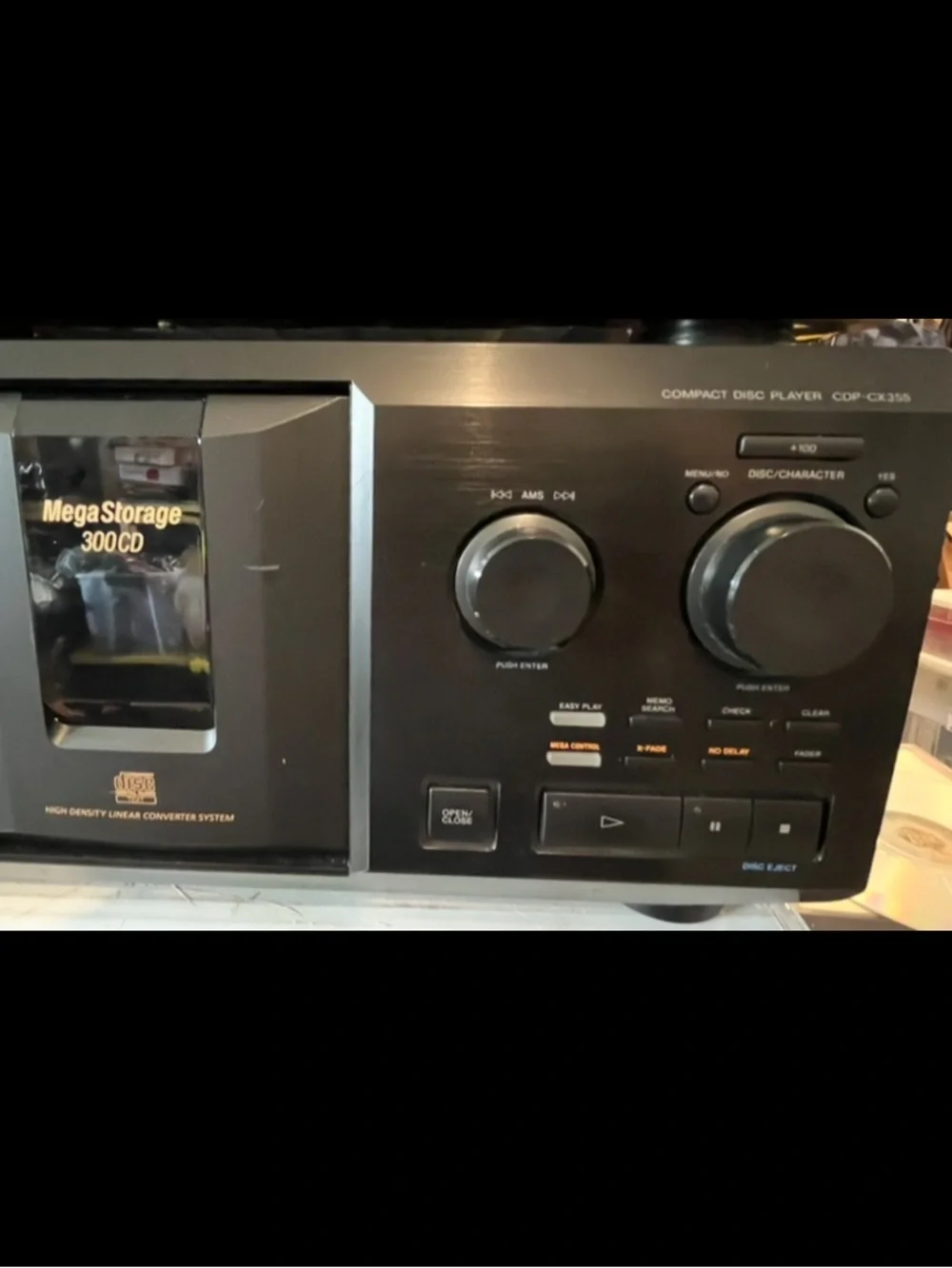 Sony CDP-CX355 300 Disc Mega Storage CD Changer: Works 100% / No Remote